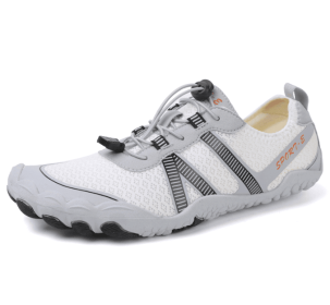 Couples fitness sneakers outdoor beach swimming shoes anti-slip wear-resistant men's and women's running shoes yoga shoes professional upstream s (Color: White, size: 38)