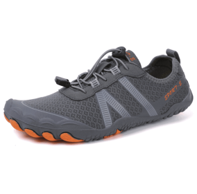 Couples fitness sneakers outdoor beach swimming shoes anti-slip wear-resistant men's and women's running shoes yoga shoes professional upstream s (Color: Dark grey, size: 37)