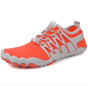 New couple fitness sneakers outdoor beach swimming shoes men's and women's outdoor fitness shoes (Color: orange, size: 44)